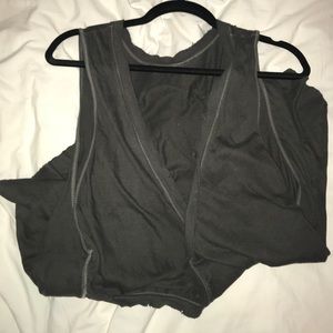 Free people grey crosses front tank